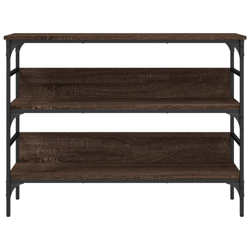 Konzolni stol boja smeđeg hrasta 100x32x75 cm konstruirano drvo