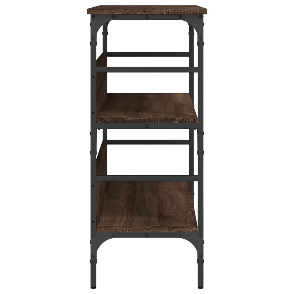 Konzolni stol boja smeđeg hrasta 100x32x75 cm konstruirano drvo