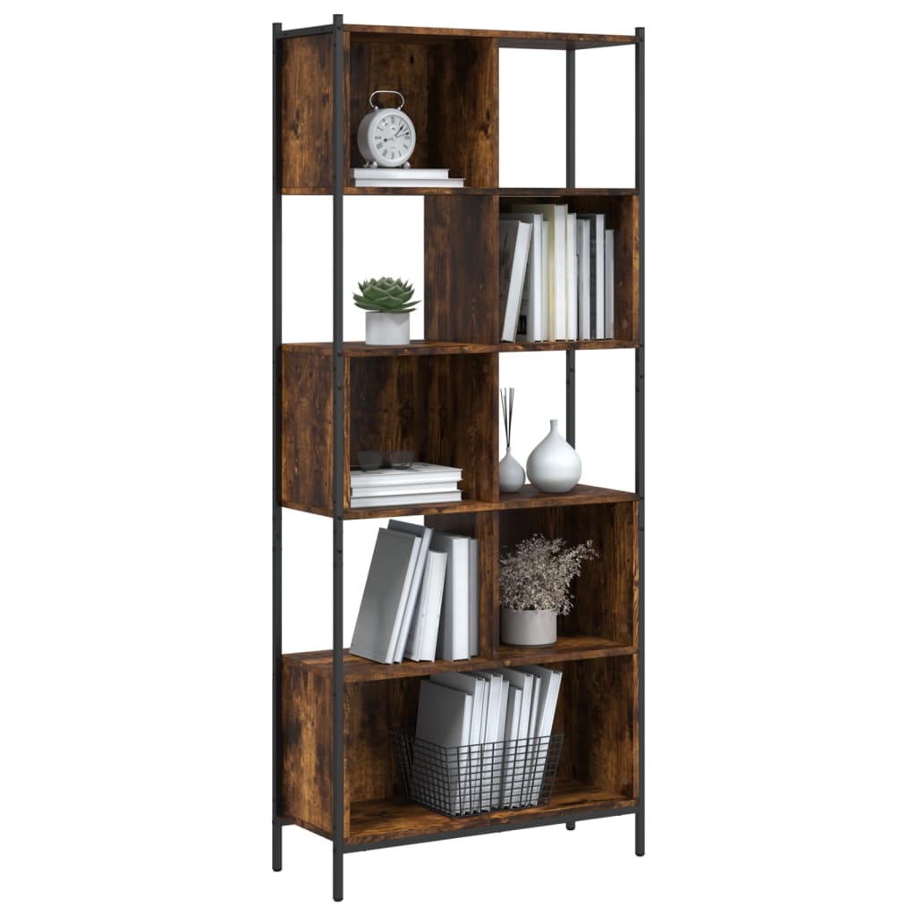 Regal za knjige boja hrasta 72x28x172 cm od konstruiranog drva