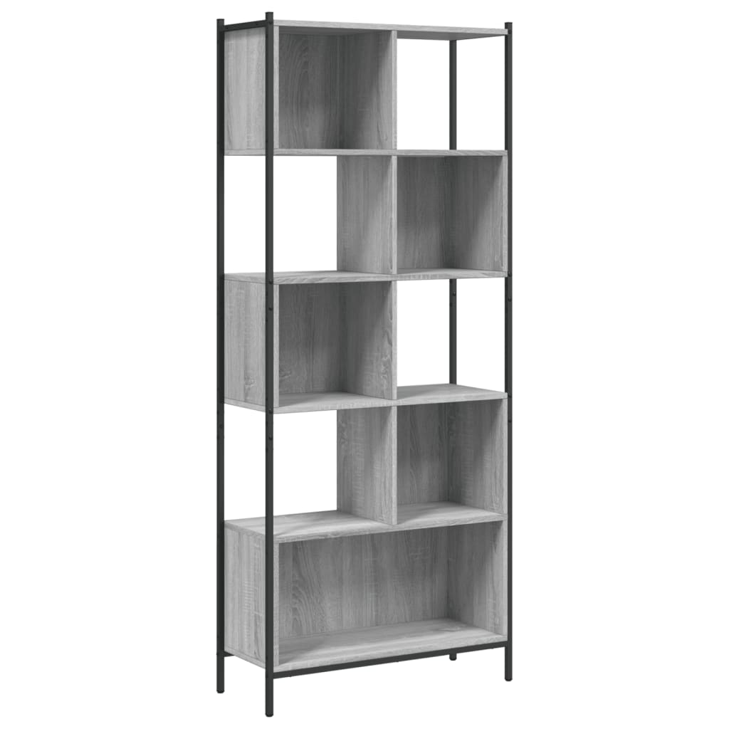 Regal za knjige boja hrasta 72x28x172 cm konstruirano drvo