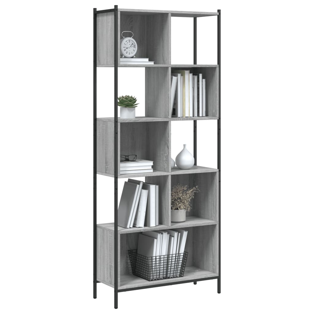 Regal za knjige boja hrasta 72x28x172 cm konstruirano drvo