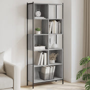 Regal za knjige boja hrasta 72x28x172 cm konstruirano drvo