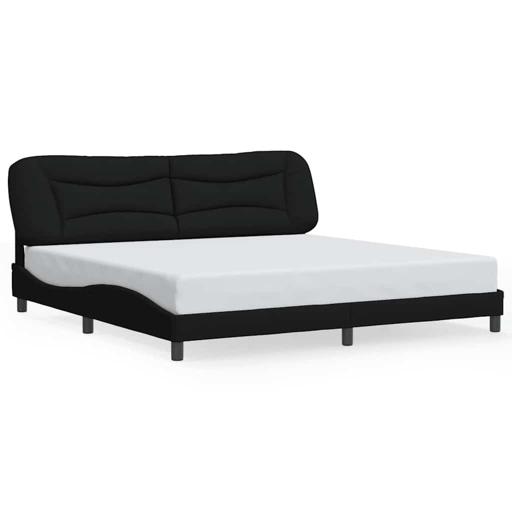 Okvir za krevet bez madraca Hvar crni 200x200 cm od tkanine