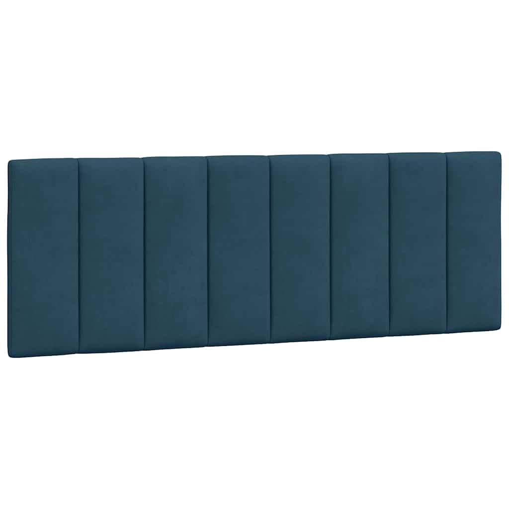 Okvir za krevet bez madraca Hanko plavi 140 x 200 cm baršunasti