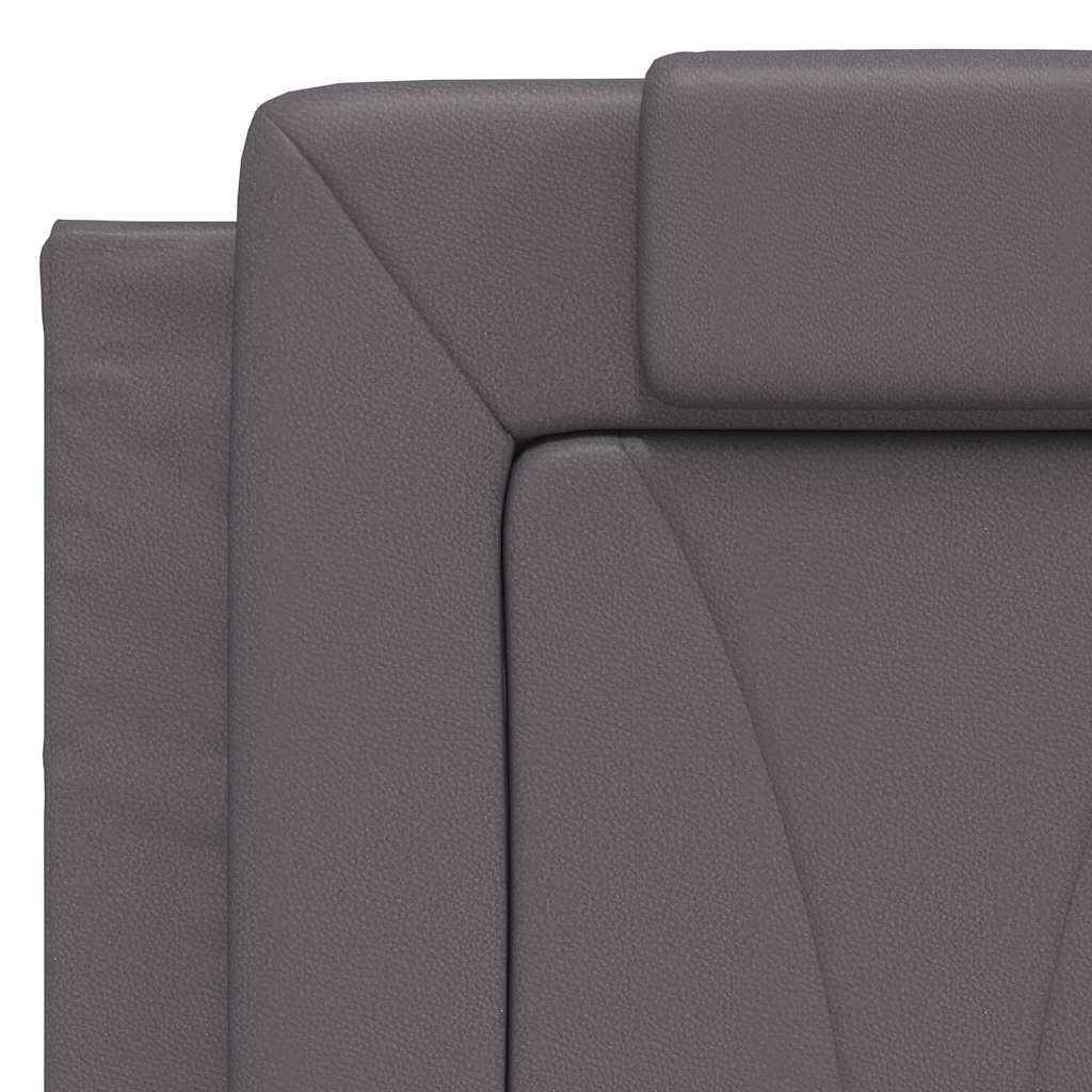 Okvir za krevet Viana bez madraca sivi 120x200 cm od umjetne kože
