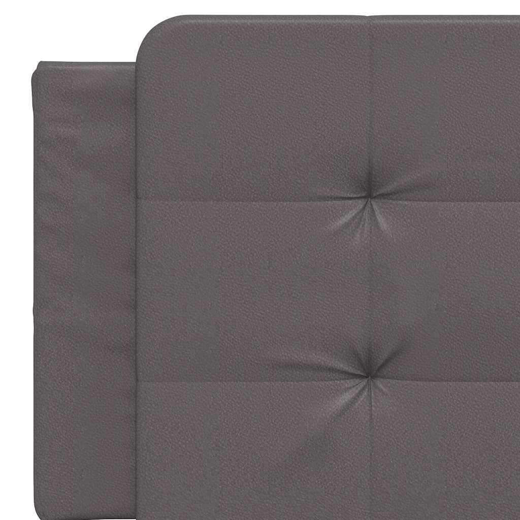 Okvir za krevet bez madraca Zadar sivi 160x200 cm od umjetne kože