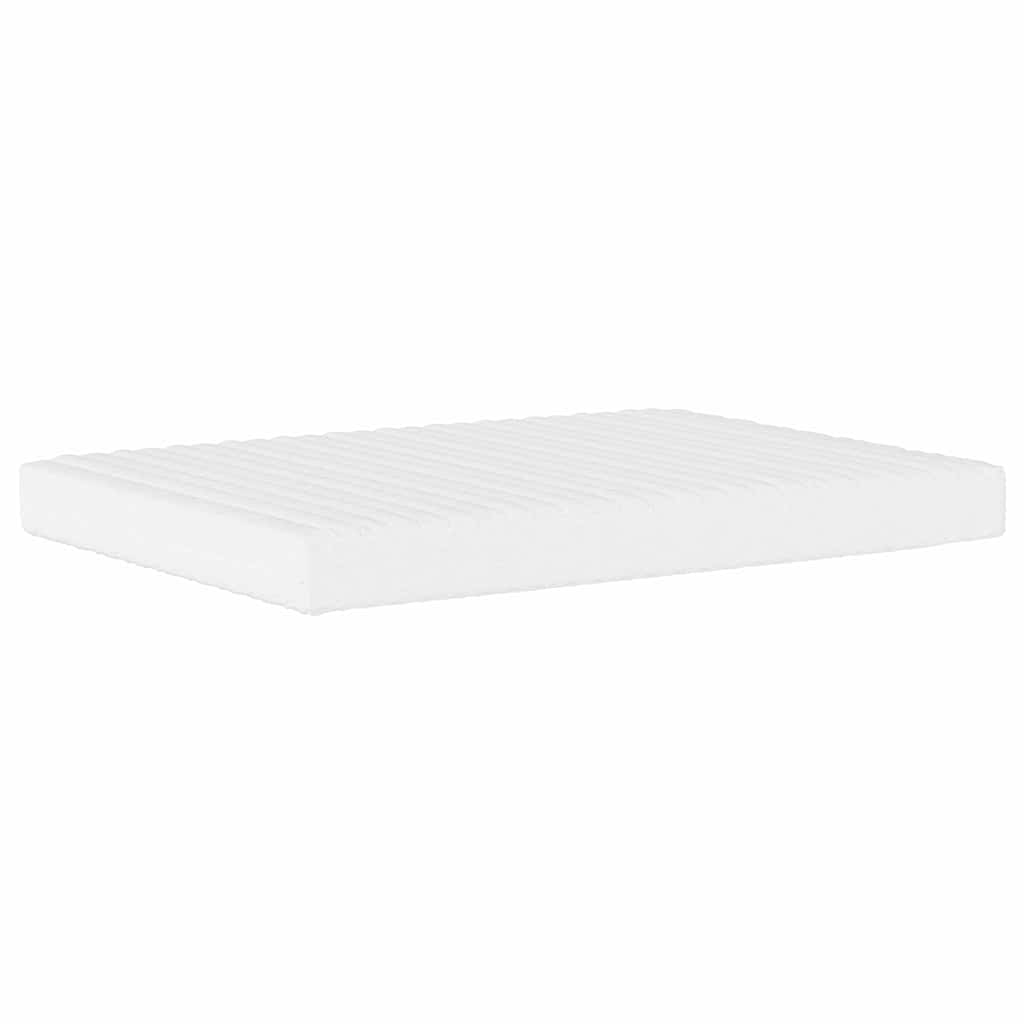 Krevet s madracem Dover bijelo-crni 120 x 200 cm od umjetne kože