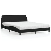 Krevet s madracem Dover crni 160x200 cm od tkanine