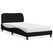 Krevet s madracem Hvar crni 100 x 200 cm od tkanine