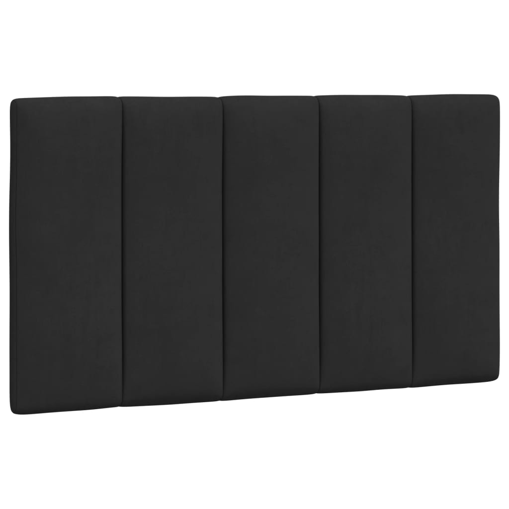 Krevet s madracem Hanko crni 90x190 cm baršunasti