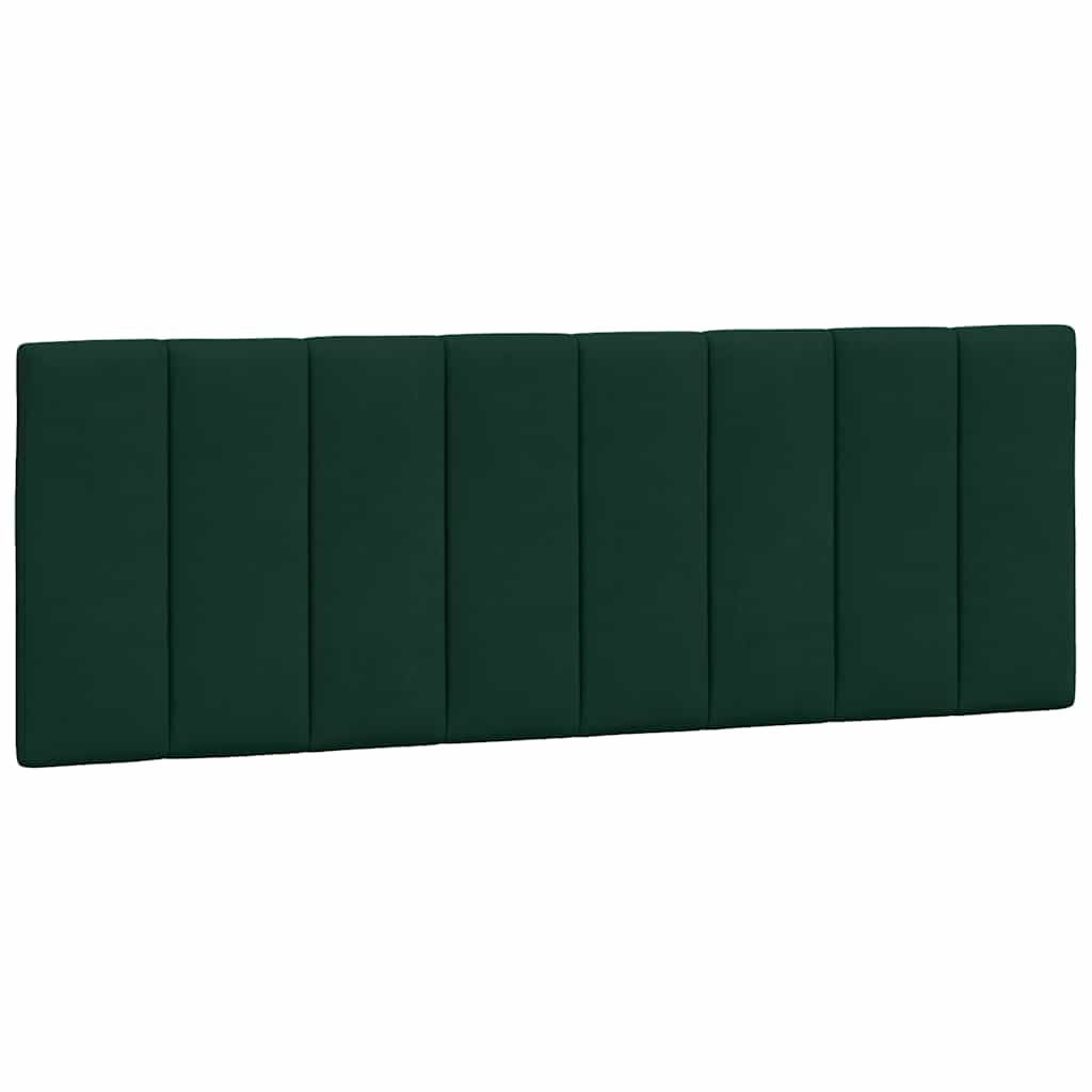 Krevet s madracem Hanko tamnozeleni 140x190 cm baršunasti
