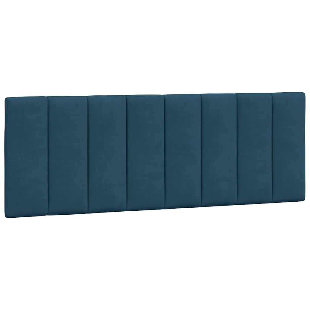 Krevet s madracem Hanko plavi 140x200 cm baršunasti