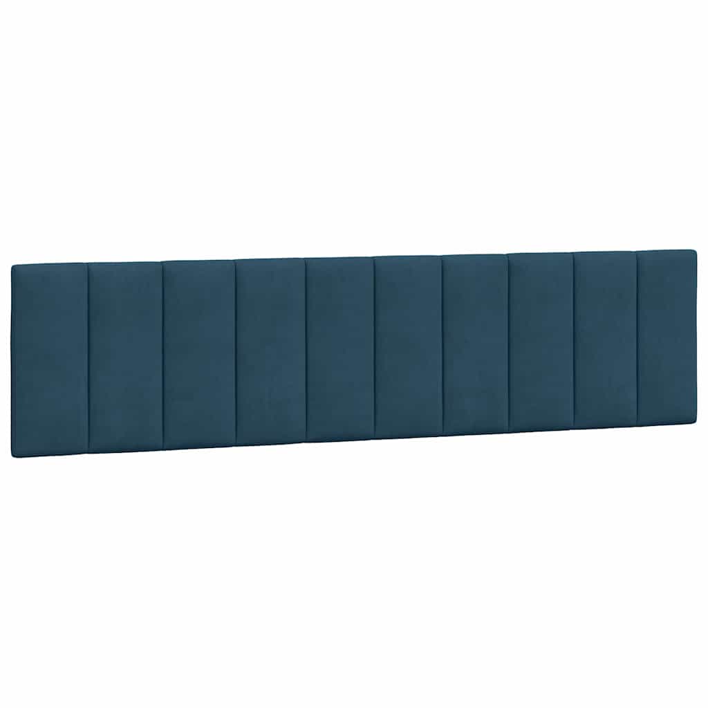 Krevet s madracem Hanko plavi 200x200 cm baršunasti
