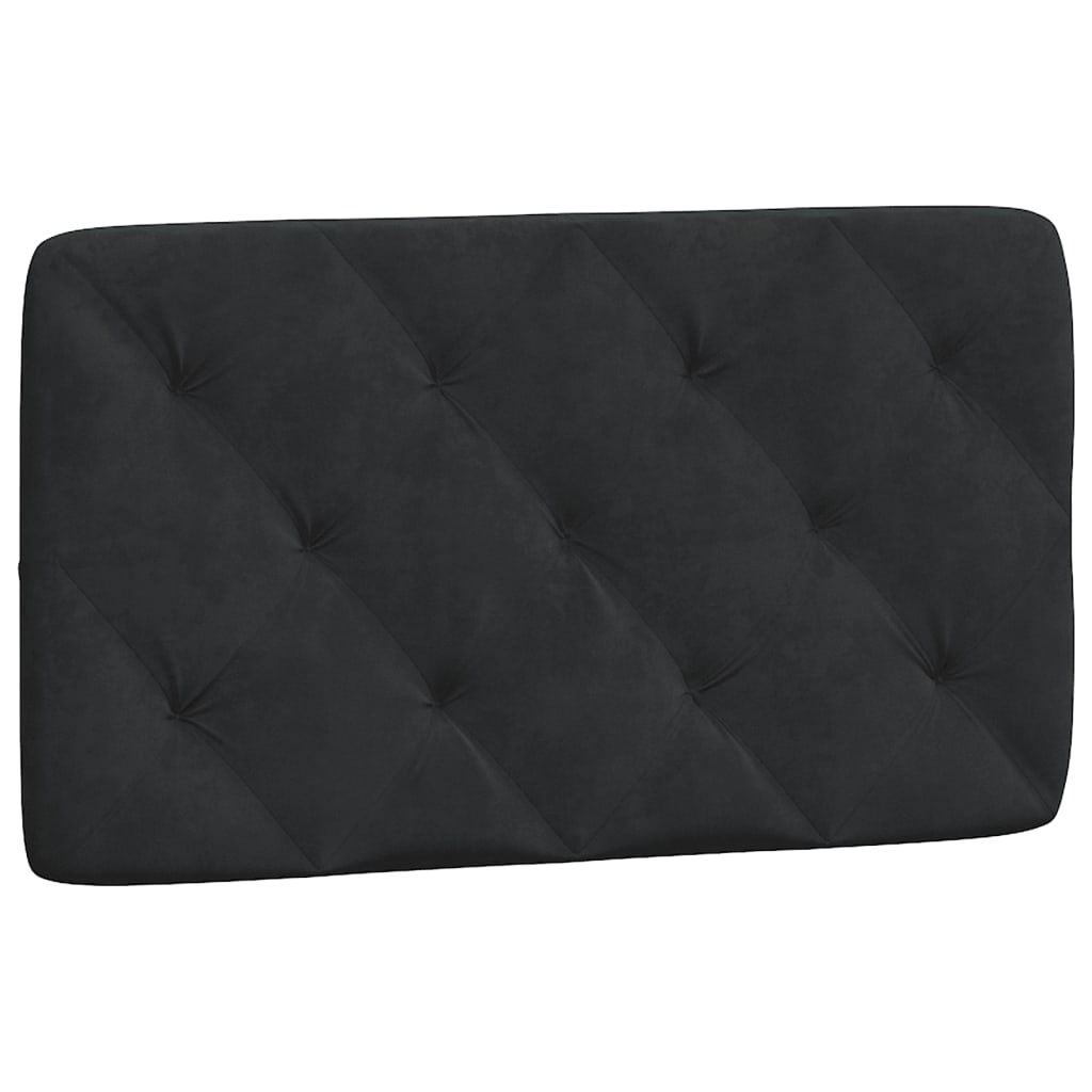 Krevet s madracem crni 80 x 200 cm baršunasti
