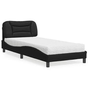 Krevet s madracem Hvar crni 80 x 200 cm od umjetne kože