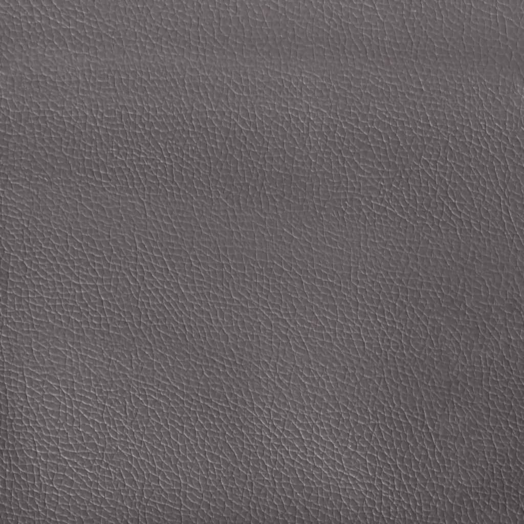 Krevet Viana s madracem sivi 180 x 200 cm od umjetne kože