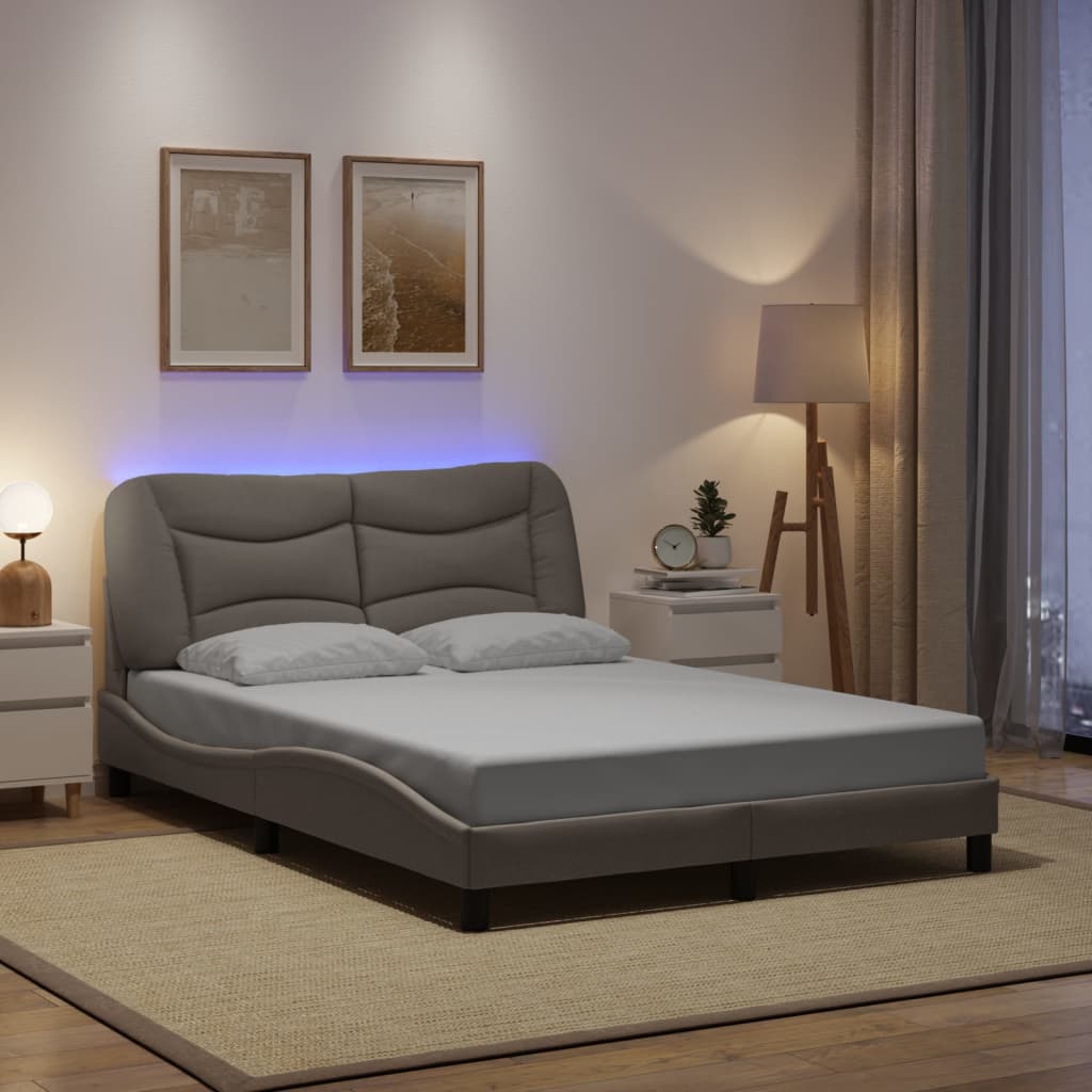 Okvir kreveta s LED-om bez madraca Hvar 120 x 200 cm od tkanine
