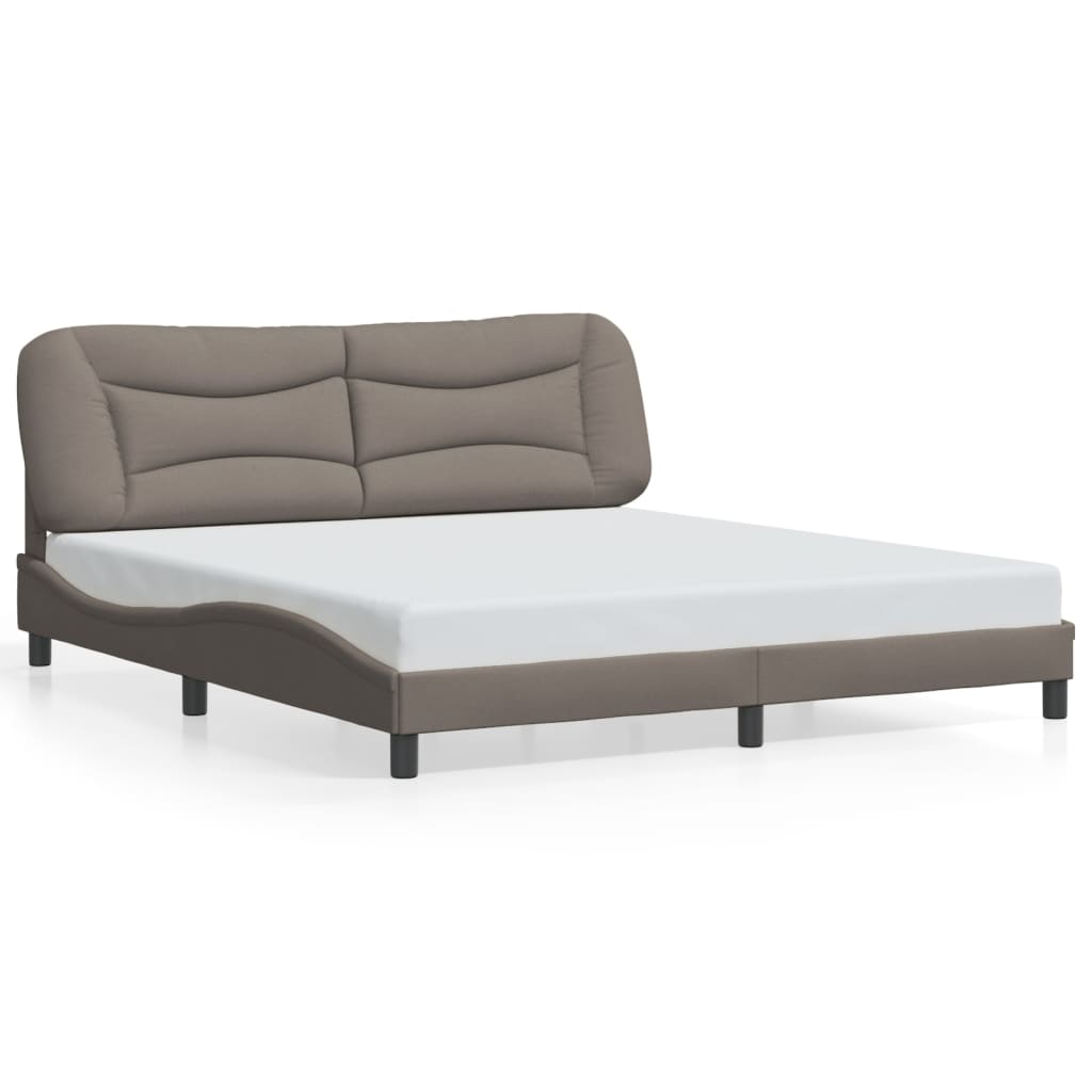 Okvir kreveta s LED-om bez madraca Hvar Taupe 180x200 cm tkanina