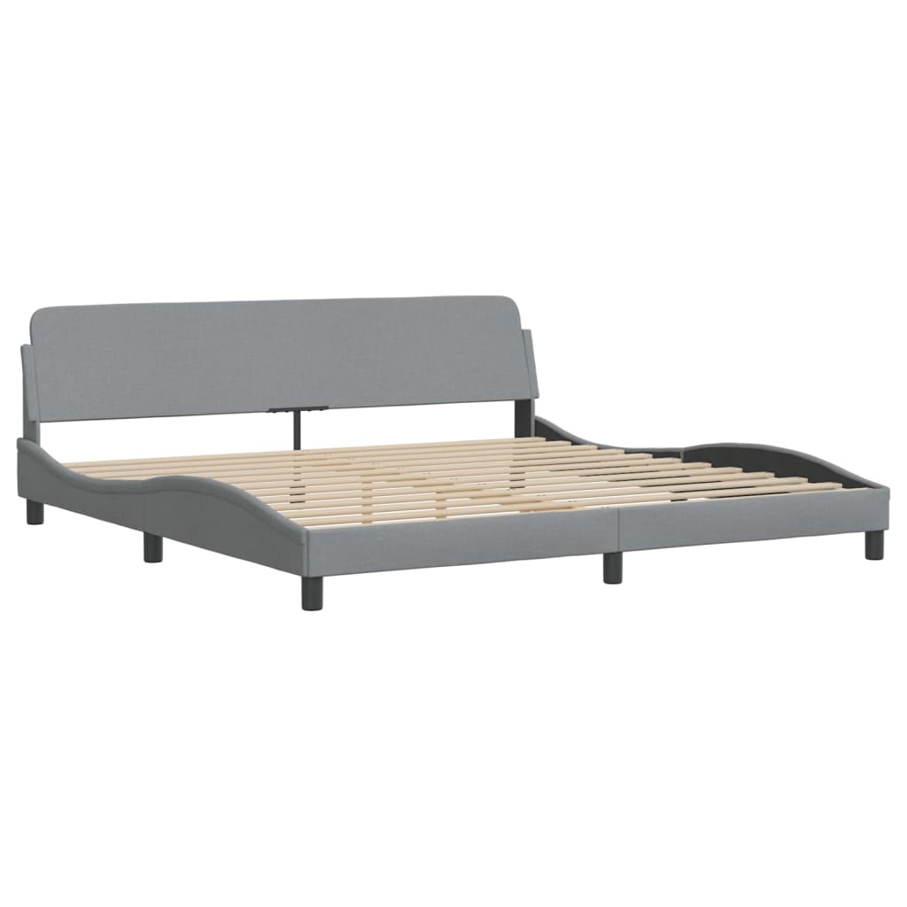 Okvir kreveta s LED-om bez madraca Hvar 200 x 200 cm od tkanine