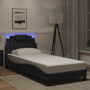 Okvir kreveta Viana s LED-om bez madraca crni 90 x 190 cm