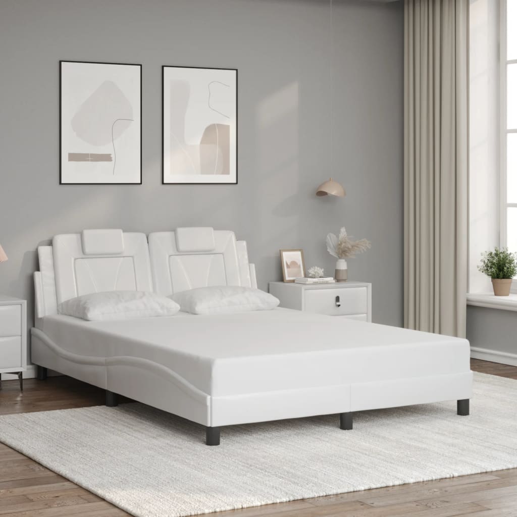 Okvir kreveta Viana s LED-om bez madraca bijeli 120 x 200 cm