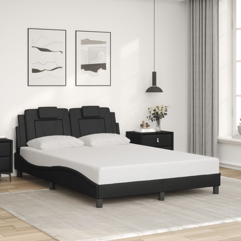 Okvir kreveta Viana s LED-om bez madraca sivi 120 x 200 cm