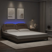 Okvir kreveta Viana s LED-om bez madracaboja cappuccina 180 x 200 cm