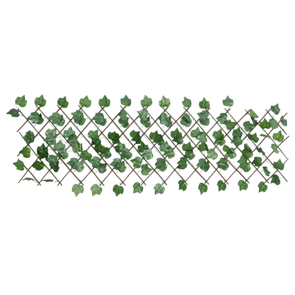 Proširiva rešetka od lažnog lišća grožđa zelena 190x60 cm