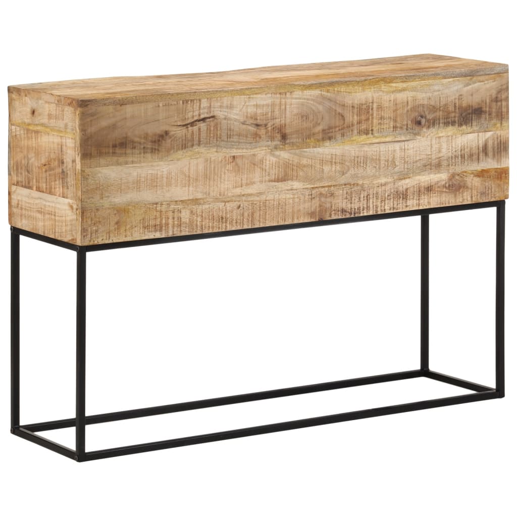 Konzolni stol 110x30x75 cm grubo masivno drvo manga i željezo