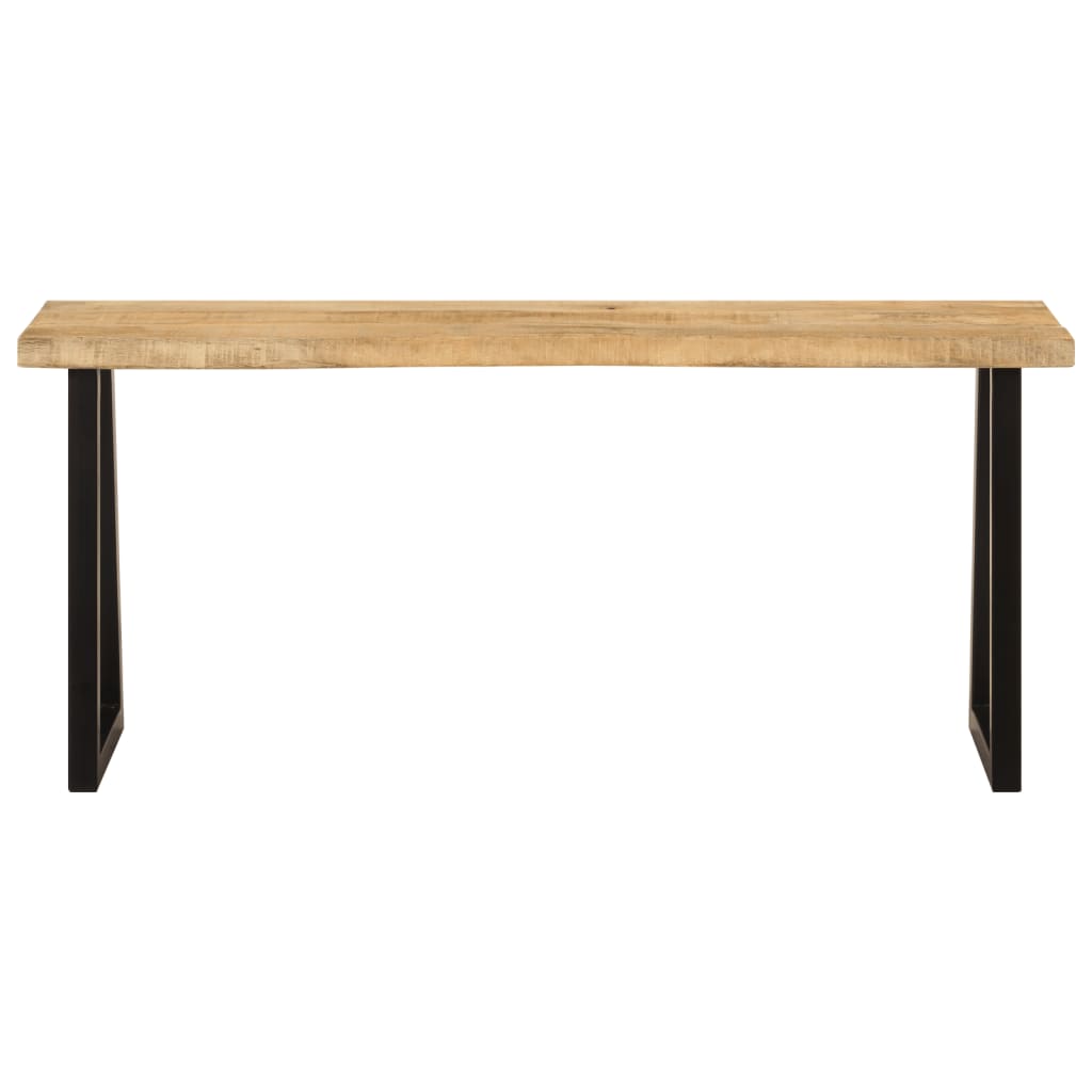 Klupa sa živim rubom 105 cm od masivnog drva manga
