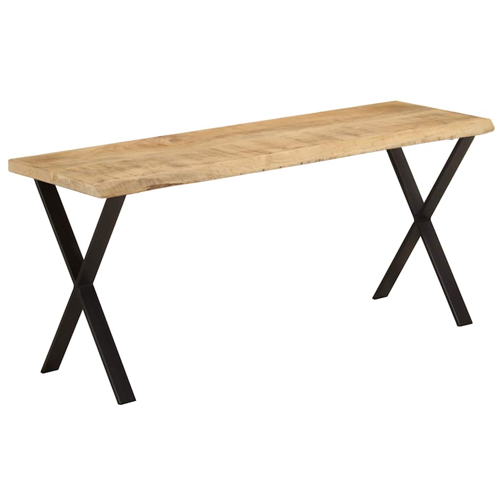 Klupa sa živim rubom 105 cm od masivnog drva manga