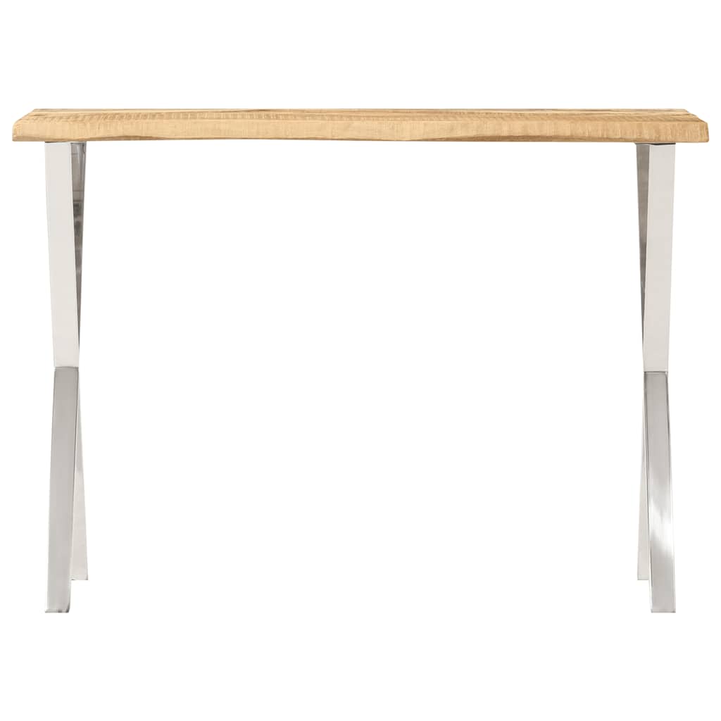 Konzolni stol sa živim rubom 105x33x76 cm masivno drvo manga