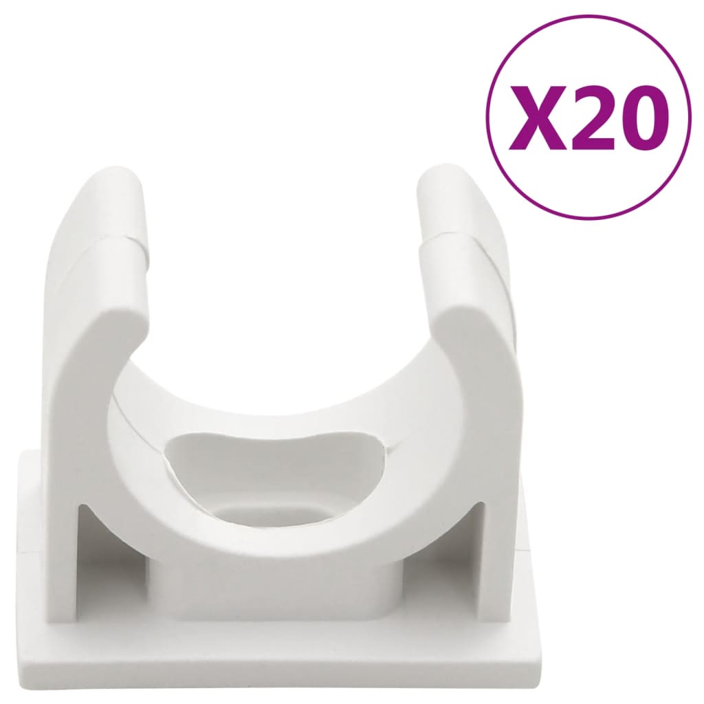 Kanalice za kabele s kopčama Ø 25 mm 10 m PVC