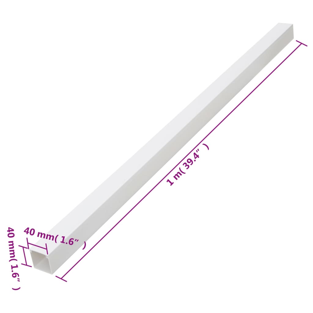 Kanalice za kabele 40 x 40 mm 10 m PVC