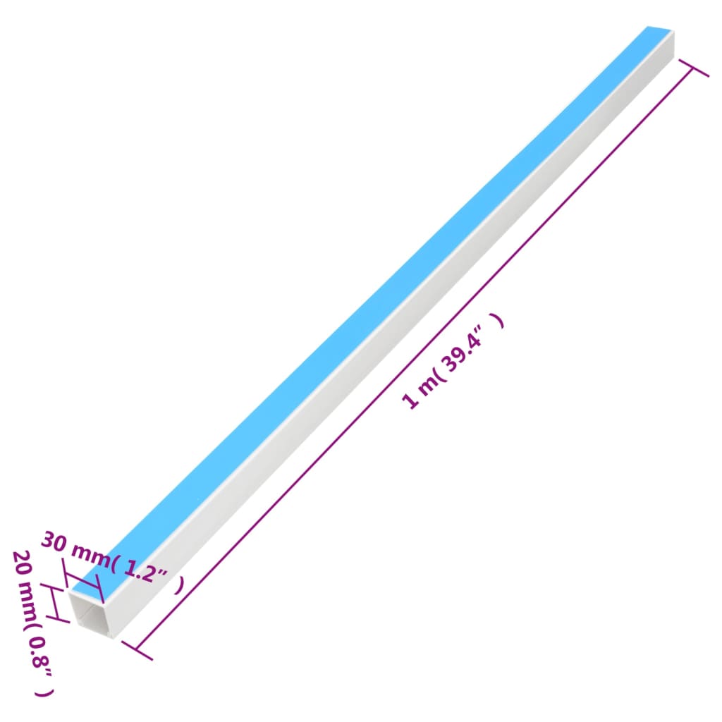 Kanalice za kabele samoljepljive 30x20 mm 10 m PVC