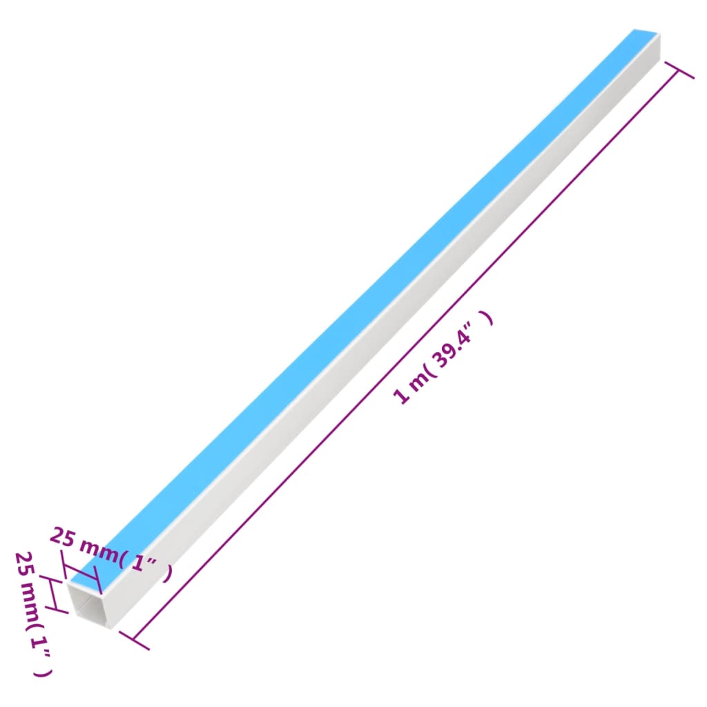 Kanalice za kabele samoljepljive 25 x 25 mm 10 m PVC
