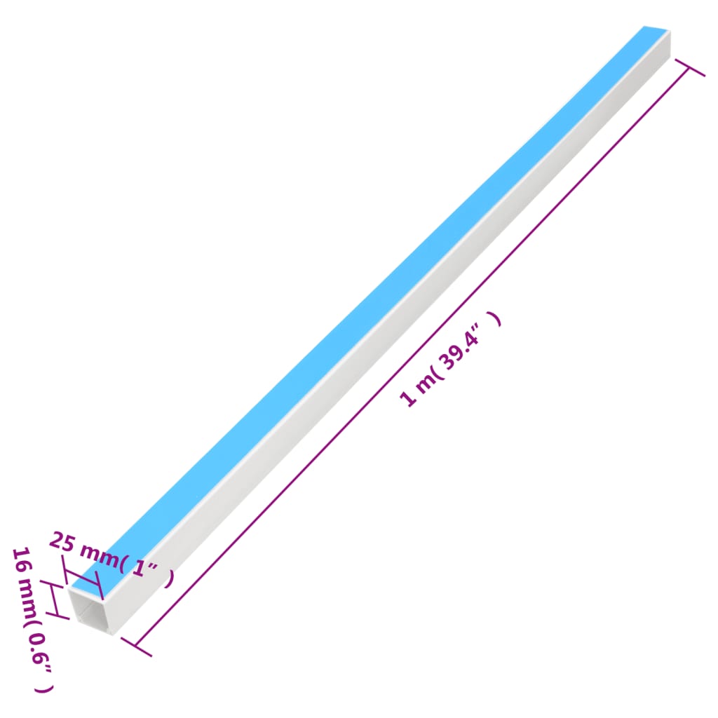 Kanalice za kabele samoljepljive 25x16 mm 30 m PVC