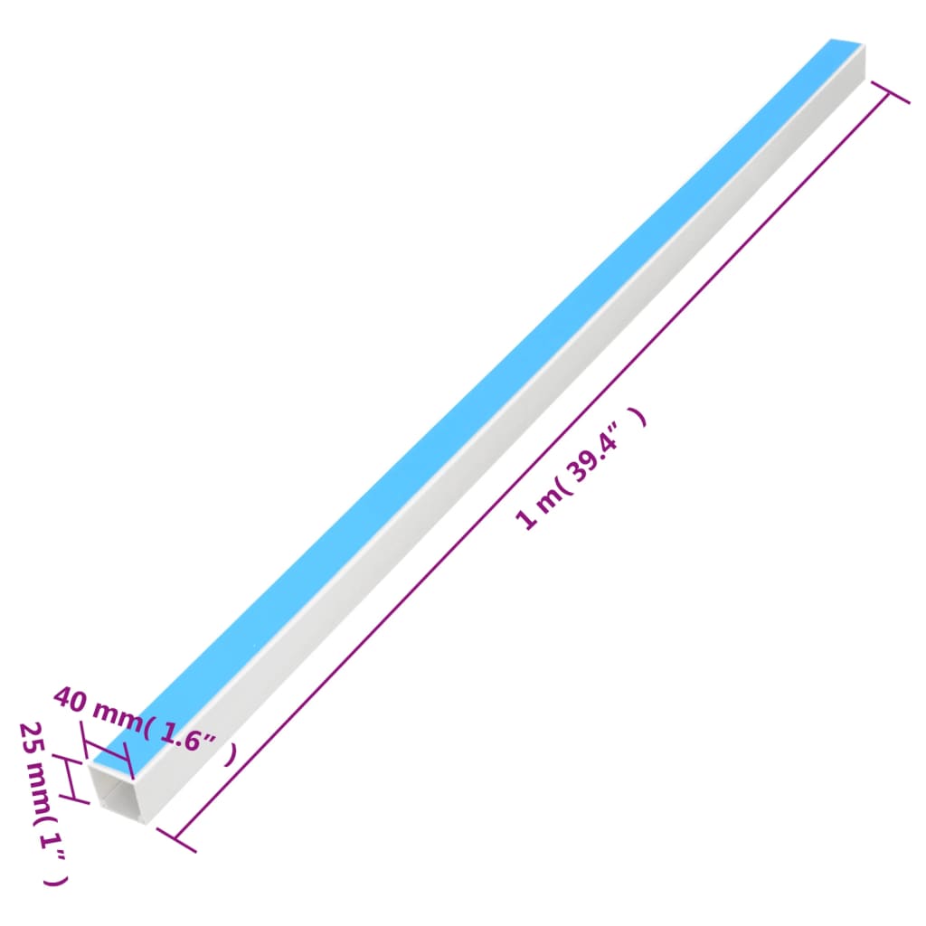 Kanalice za kabele samoljepljive 40x25 mm 30 m PVC