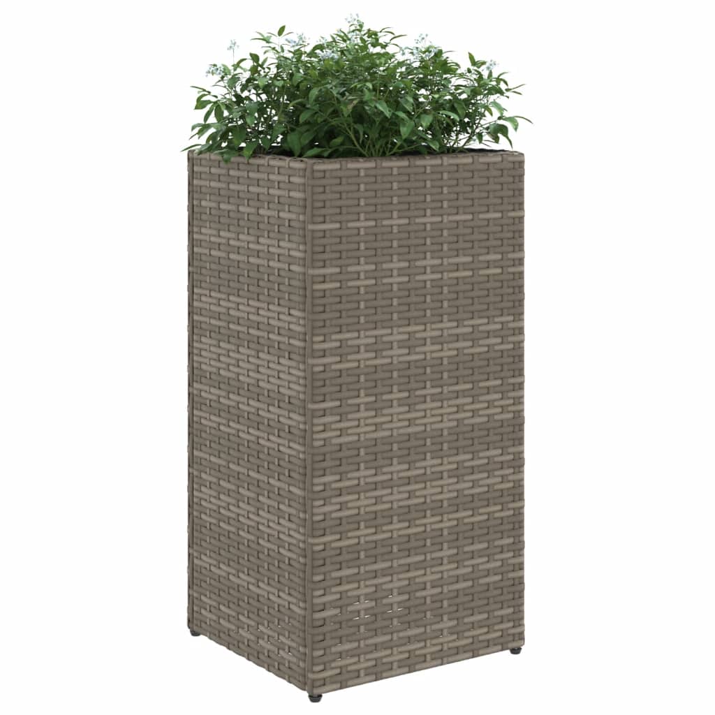 Vrtne sadilice 2 kom siva 30 x 30 x 60 cm od poliratana