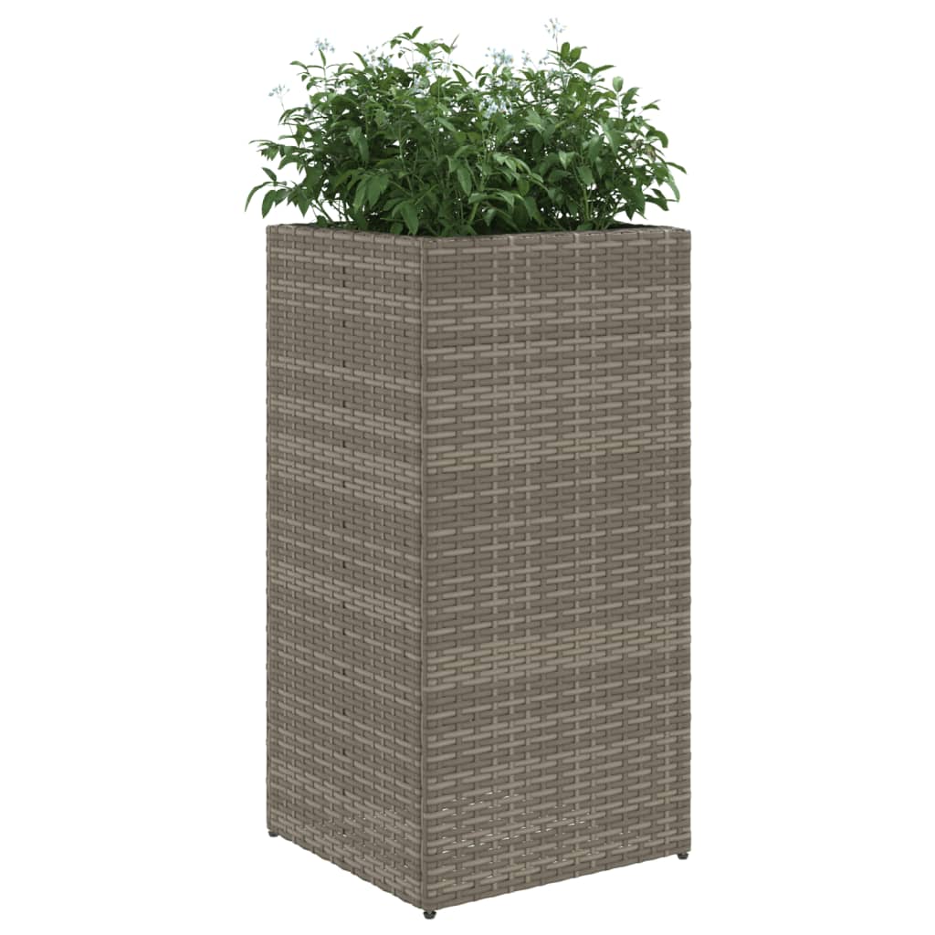 Vrtne sadilice 2 kom siva 40 x 40 x 80 cm od poliratana