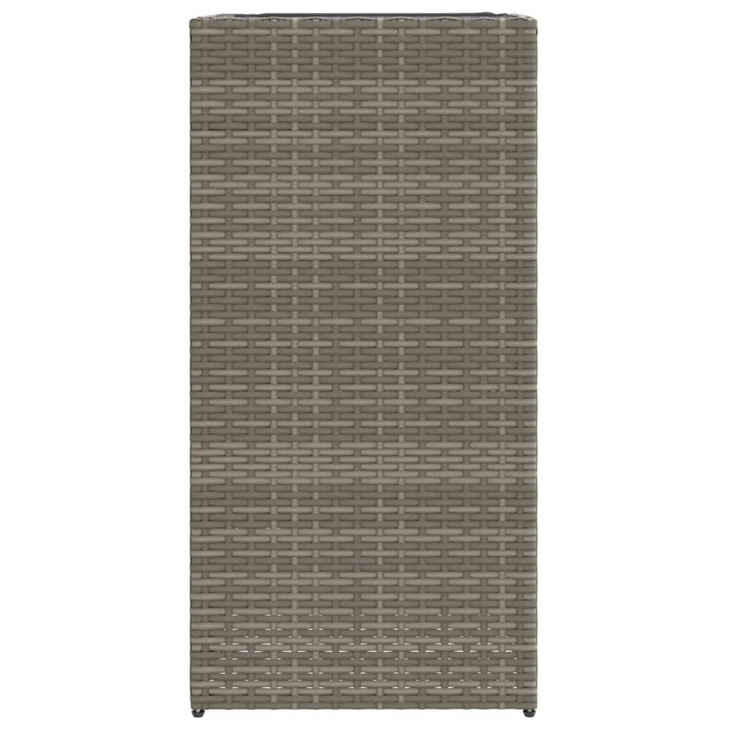 Vrtne sadilice 2 kom siva 40 x 40 x 80 cm od poliratana