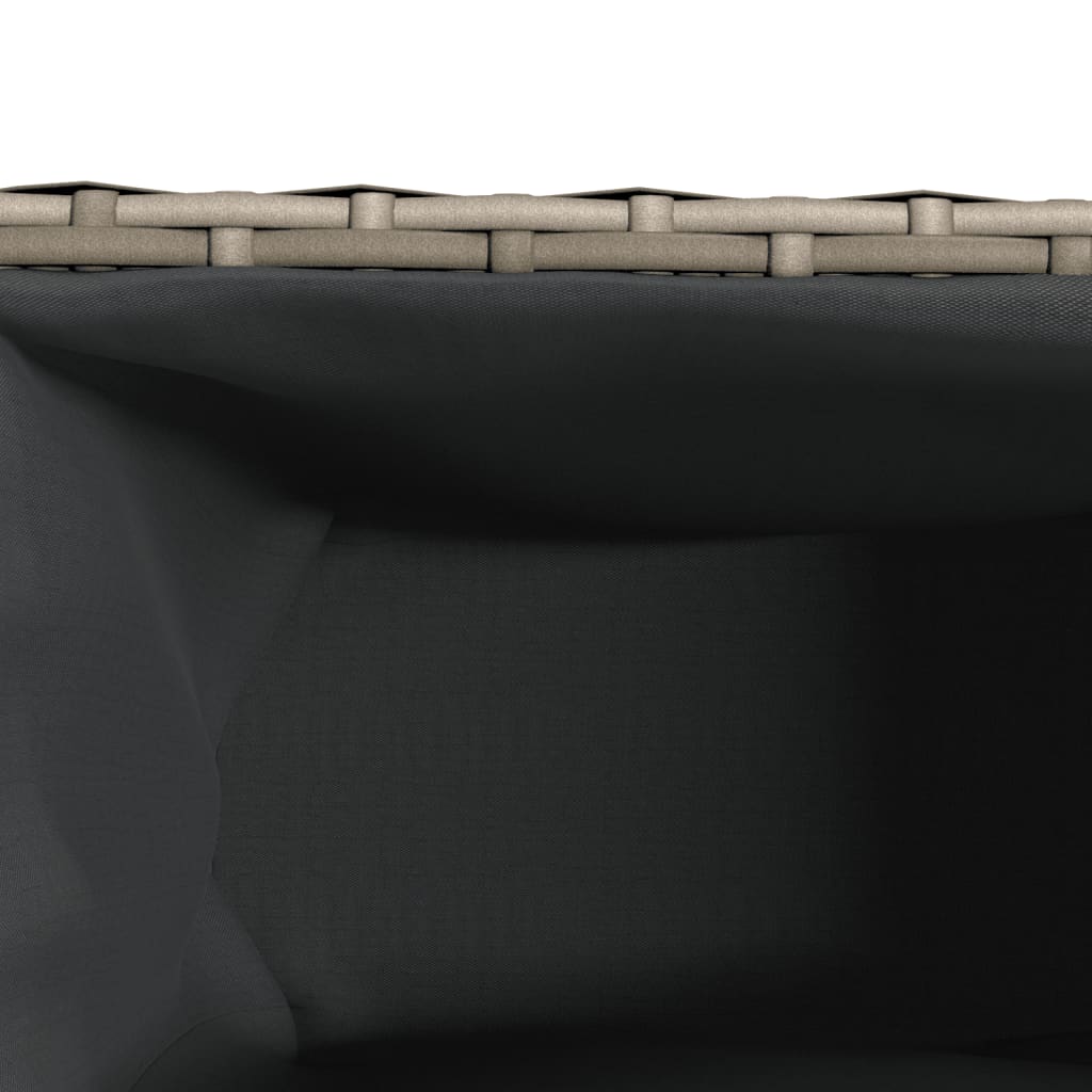 Vrtne sadilice s 3 posude 2 kom siva 105x30x32 cm od poliratana