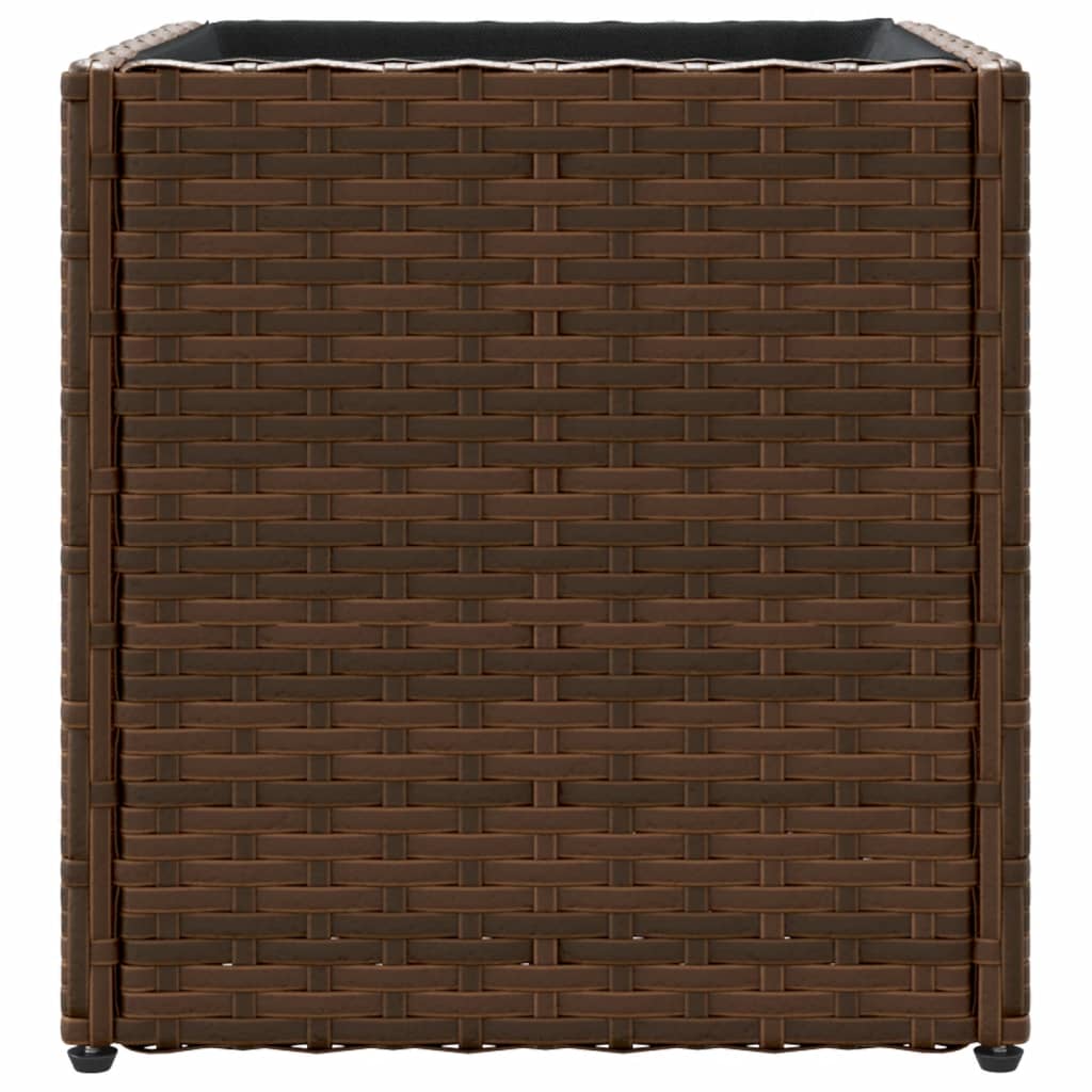 Vrtne sadilice 2 kom smeđa 36 x 30 x 32 cm od poliratana