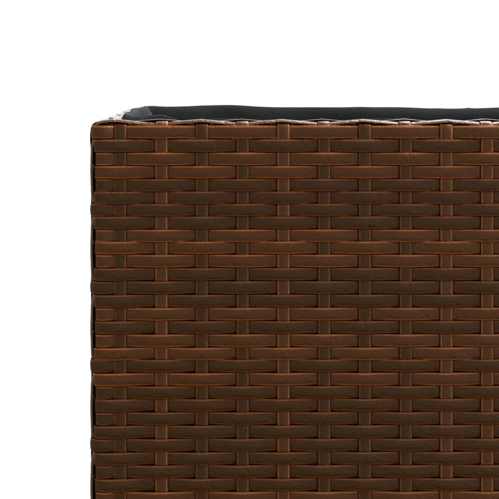 Vrtne sadilice 2 kom smeđa 36 x 30 x 32 cm od poliratana