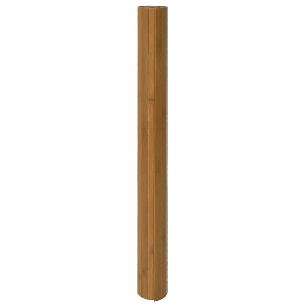 Tepih pravokutni smeđi 60 x 200 cm od bambusa