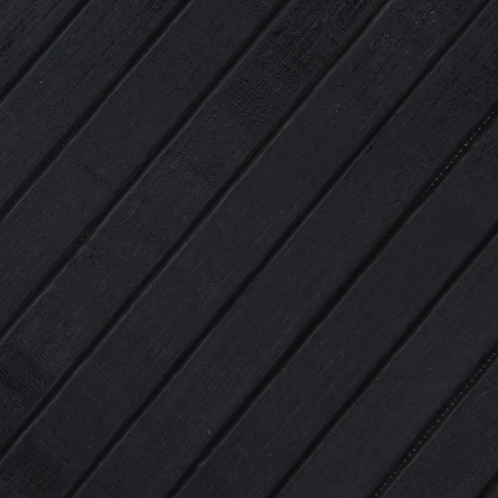 Pravokutni tepih crni 60x300 cm bambus