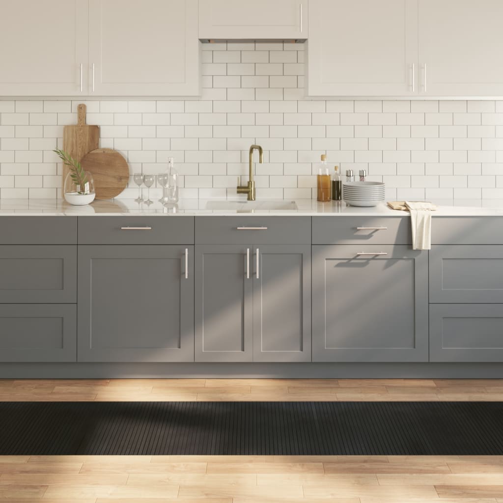 Pravokutni tepih crni 60x300 cm bambus
