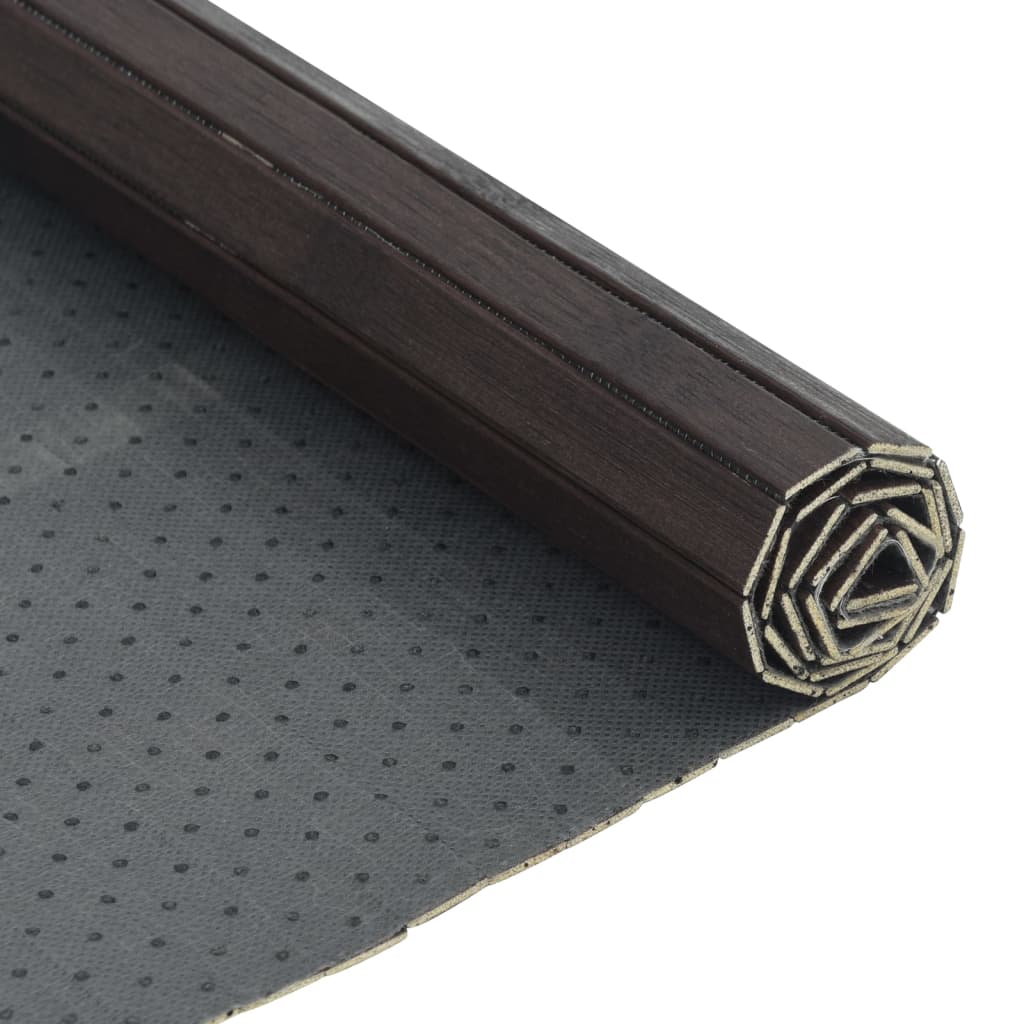 Tepih pravokutni tamnosmeđi 60 x 300 cm od bambusa