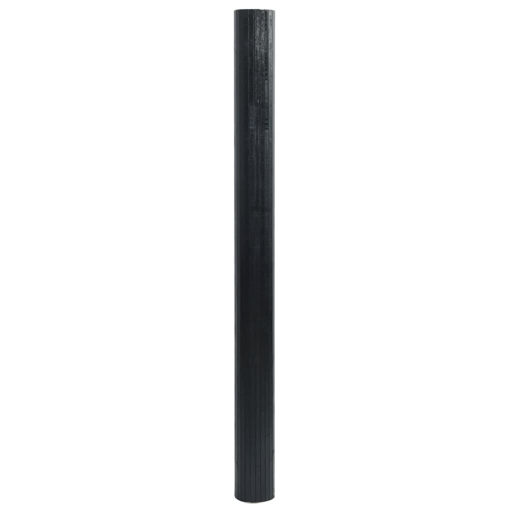 Tepih pravokutni crni 60 x 400 cm od bambusa