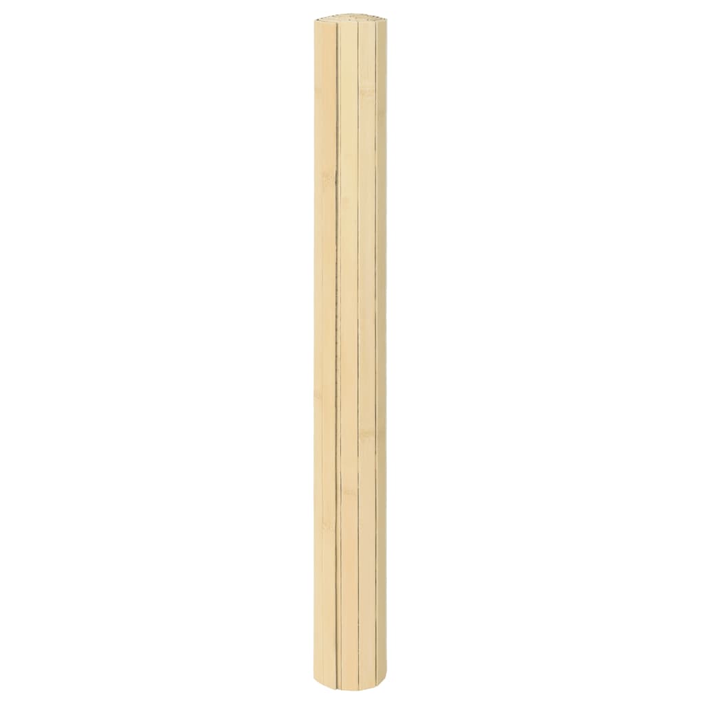 Tepih pravokutni svijetli prirodni 70 x 100 cm od bambusa